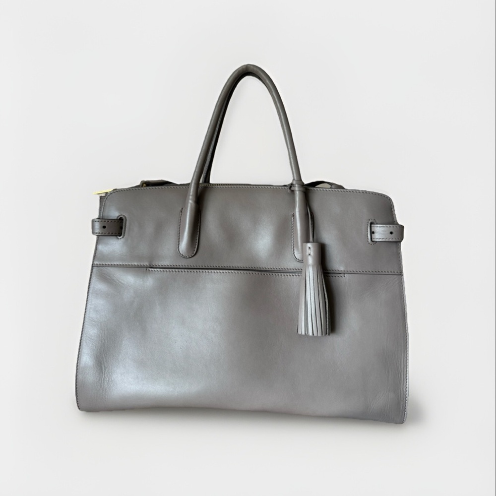 Cuyana Work Satchel in Clay Smooth Leather - Picture 4 of 17